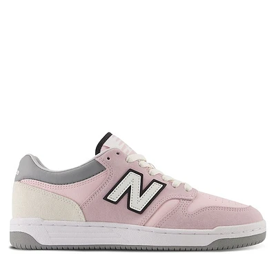 New Balance BB480 Sneakers Pink/Gray/White Rose, Womens / Mens Leather