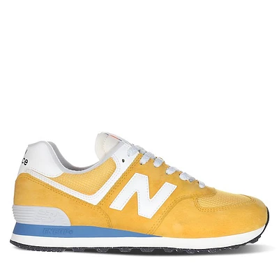 New Balance 574 Sneakers Yellow/White Jaune Misc, Womens / Mens Suede