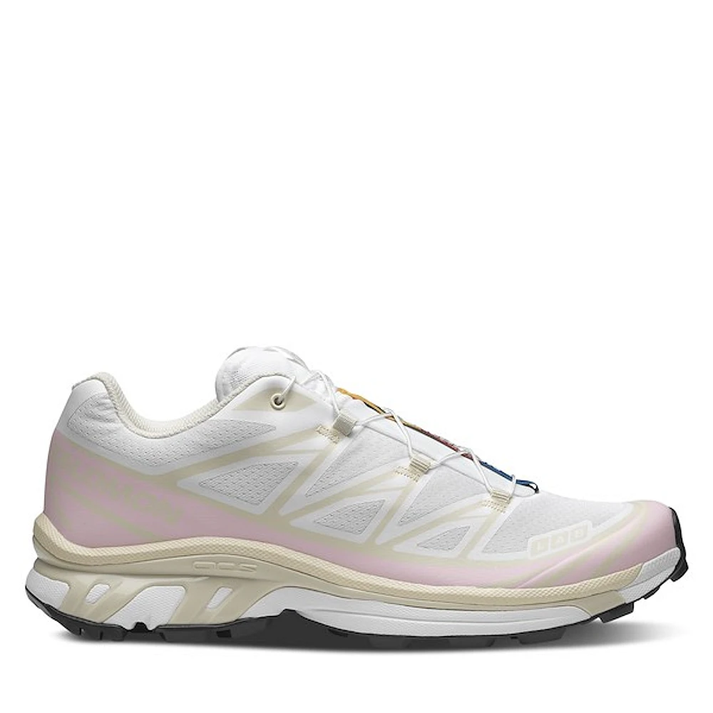 Salomon XT-6 Sneakers Off-White/Pink White Misc, Womens / Mens Rubber