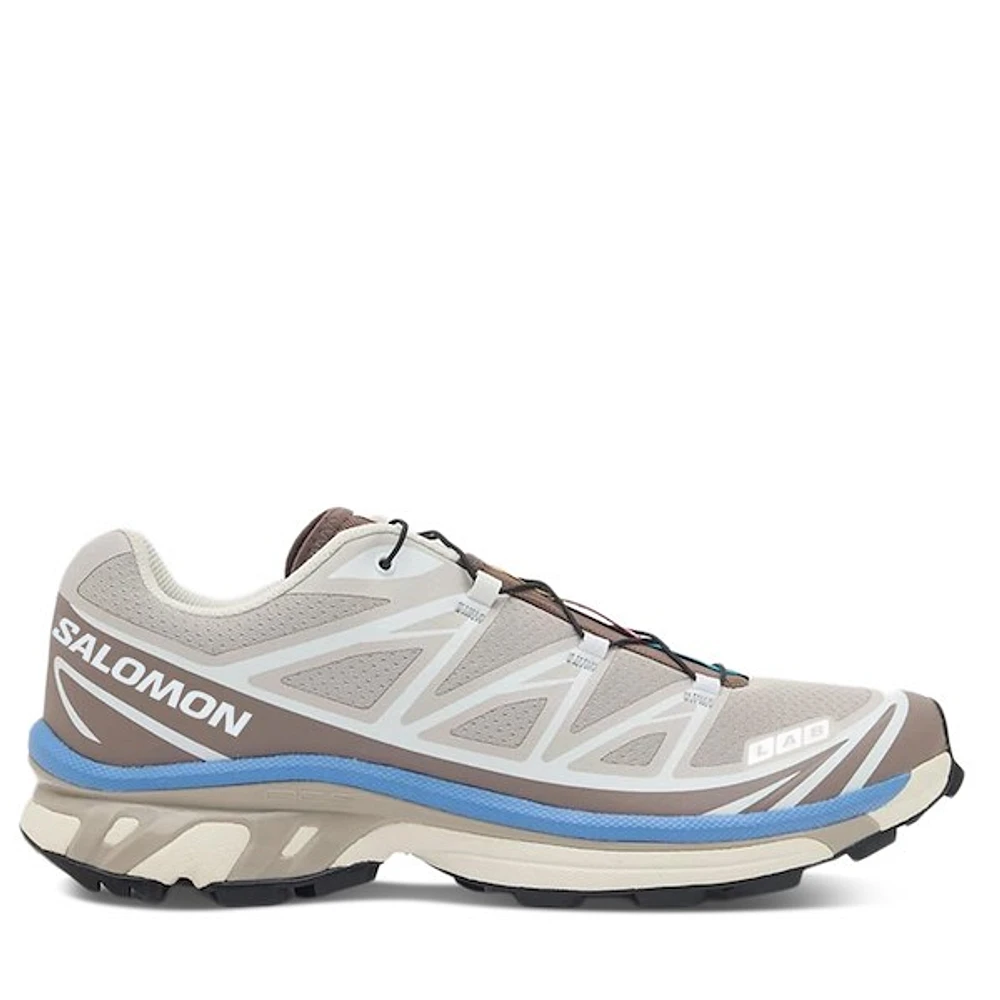 Salomon XT-6 Sneakers Beige/Brown/Blue Nubuck White Os, Womens / Mens Rubber