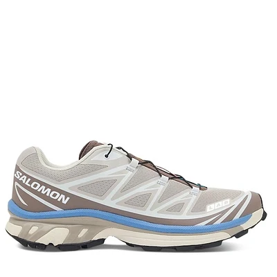 Salomon XT-6 Sneakers Beige/Brown/Blue Nubuck White Os, Womens / Mens Rubber