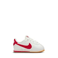 Nike Toddler's Cortez Sneakers Off-White/Red Beige, Toddler Textile