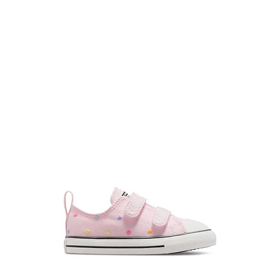 Converse Toddler's Chuck Taylor All Star Dot Easy On Sneakers Rose, Toddler Canvas