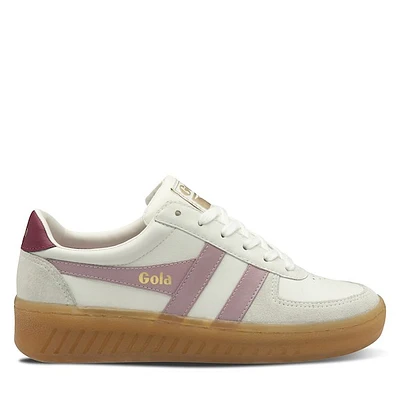 Gola Women's Grandslam Elite Platform Sneakers White/Pink/Red White Misc, Leather