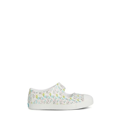 Native Toddler's Daisy Floral Juniper Slip-Ons White Misc, Toddler Rubber