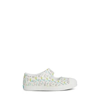 Native Toddler's Daisy Floral Juniper Slip-Ons White Misc, Toddler Rubber