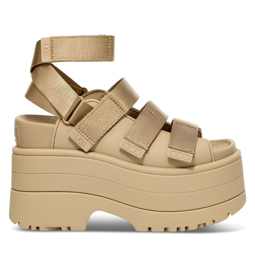UGG Women's GoldenRise Sandals Mustard Seed Beige, Polyester