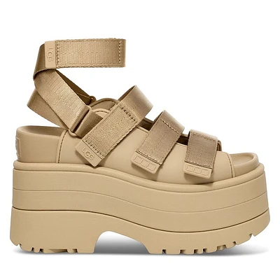 UGG Women's GoldenRise Sandals Mustard Seed Beige, Polyester