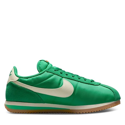 Nike Women's Cortez Sneakers Green/Cream, Suede