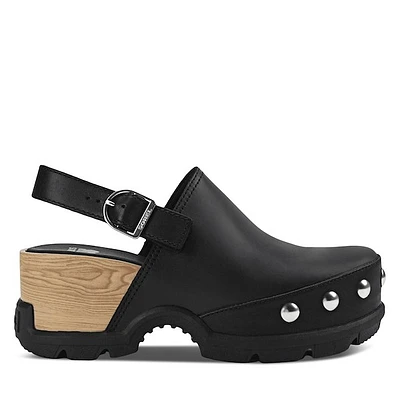 Sorel Roam'n Clog RVT Women's Clogs in Black, Size 6, Leather