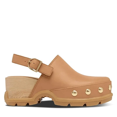 Sorel Roam'n Clog RVT Women's Clogs in Brun, Size 6, Leather