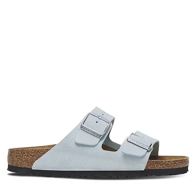 Birkenstock Women's Arizona Sandals Baby Blue, / EU Suede