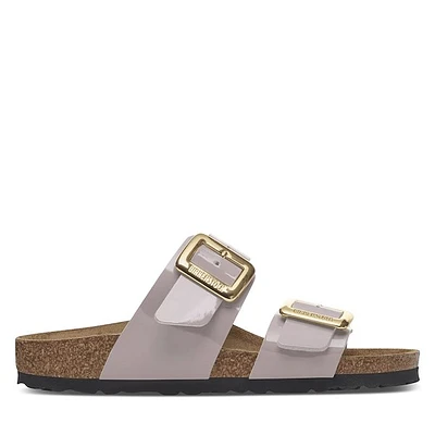 Birkenstock Women's Sydney Luxe Buckle Sandals Light Purple, / EU Suede