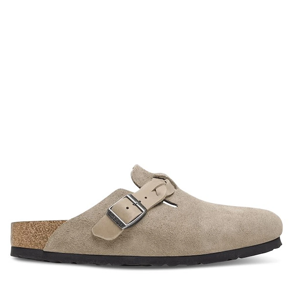 Birkenstock Women's Boston Braided Clogs Taupe, / EU Leather