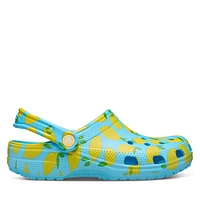 Crocs Classic Lemon Clogs Blue/Yellow Vif, Womens / Mens