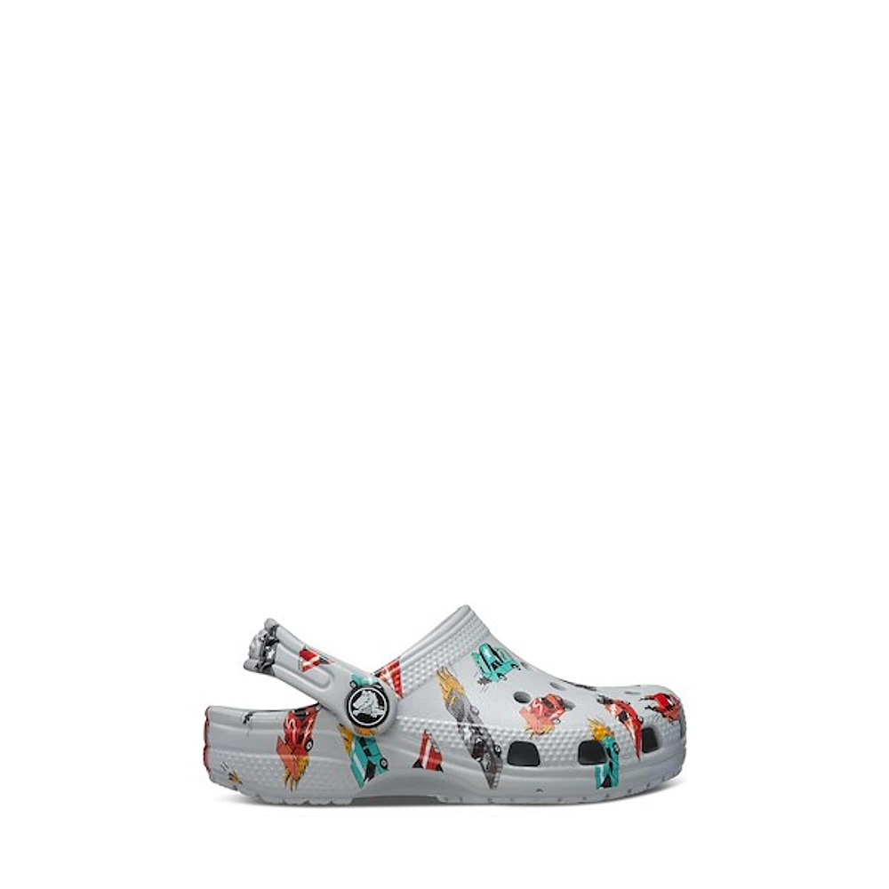 Crocs Toddler's Classic Race Car Clogs Gris Misc, Toddler