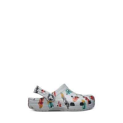 Crocs Toddler's Classic Race Car Clogs Gris Misc, Toddler