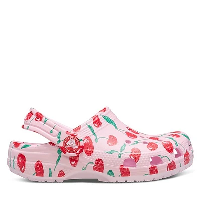 Crocs Little Kid's Classic Cherry Clogs Rose Misc, Largeittle Kid
