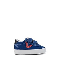 Vans Toddler's Sport Low V Sneakers Blue/White Marine, Toddler Leather