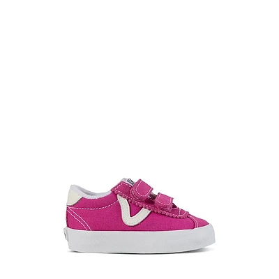 Vans Toddler's Sport Low V Sneakers Pink/White Fuchsia, Toddler Leather