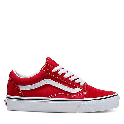 Vans Old Skool Sneakers Rouge, Womens / Mens Canvas