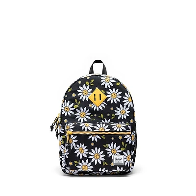 Herschel Supply Co. Kids Heritage Daisy Days Backpack in Black Misc, Polyester