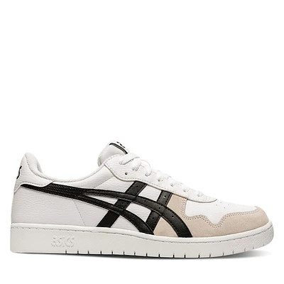 ASICS Men's Japan S Sneakers Black Beige White Misc, Leather