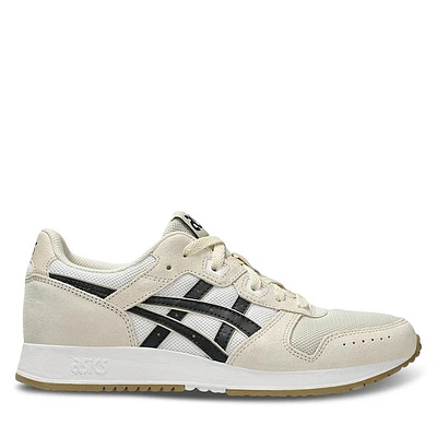 ASICS Women's Lyte Classic Sneakers Oatmeal/Black White Os, Suede