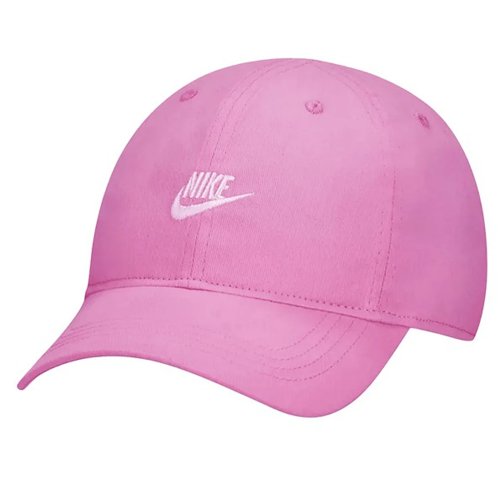 Nike Kid's Club Unstructured Futura Cap in Rose, Cotton