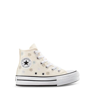 Converse Little Kids' Chuck Taylor All Star EVA Lift Hi Floral Sneakers White Os Div., Largeittle Kid Canvas