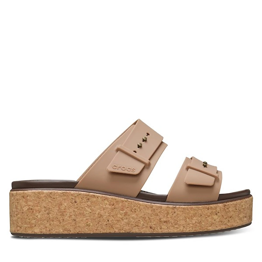 Crocs Women's Brooklyn Wedge Sandals Brun,