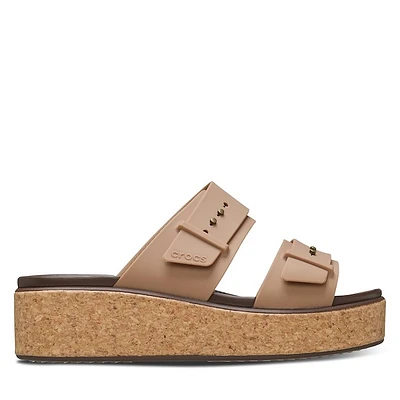 Crocs Women's Brooklyn Wedge Sandals Brun,
