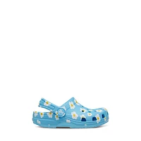 Crocs Toddler's Classic Daisy Clogs Blue, Toddler