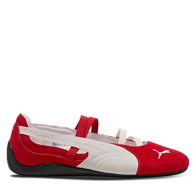 Puma Women's Speedcat Ballet Shoes Red/White Rouge Misc, Leather