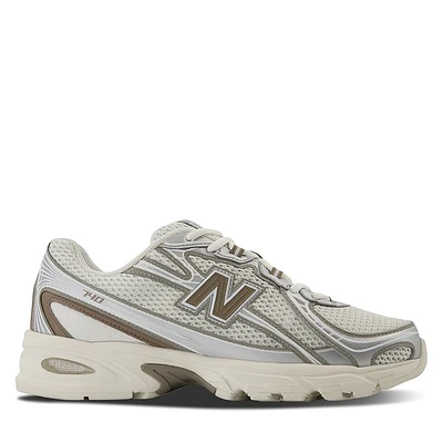 New Balance 740 Sneakers Cream/Brown/Silver White Misc, Womens / Mens Rubber