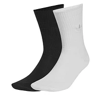 adidas Everyday Icons Crew Socks White Black, Polyester