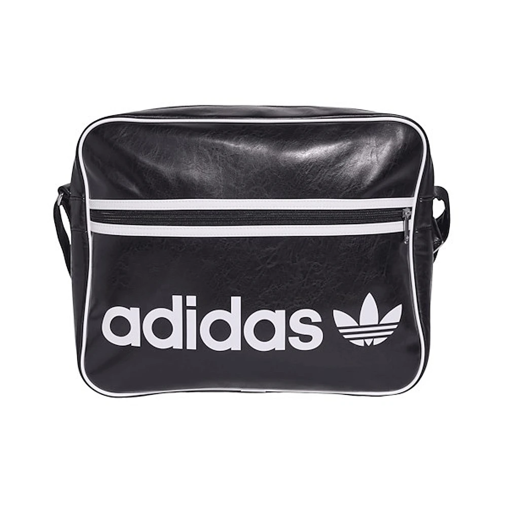 adidas OG Airliner Shoulder Bag in Black White, Leather