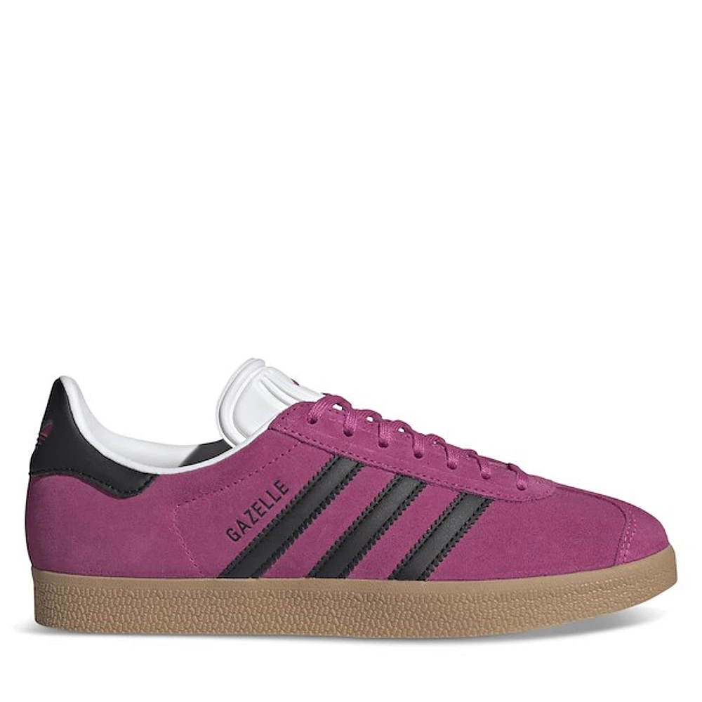 adidas Women's Gazelle Sneakers Pink/Black Rose Misc, Suede