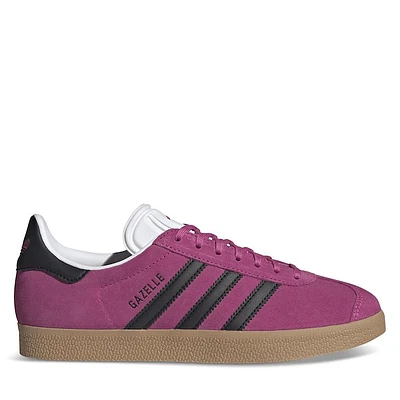 adidas Women's Gazelle Sneakers Pink/Black Rose Misc, Suede