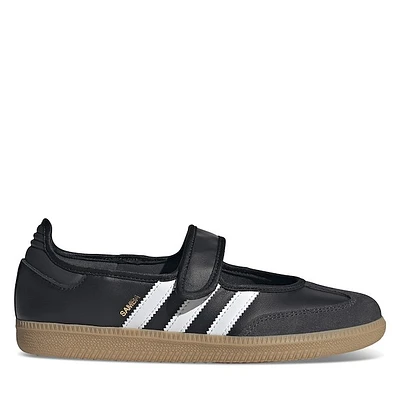 adidas Women's Samba Mary-Jane Sneakers Black White, Leather