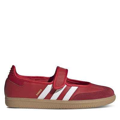 adidas Women's Samba Mary-Jane Sneakers Red/White Rouge Misc, Leather