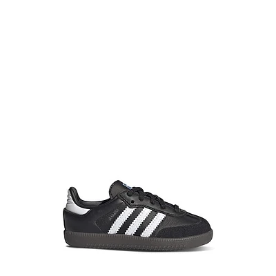 adidas Toddler's Samba OG Sneakers Black White, Toddler Leather