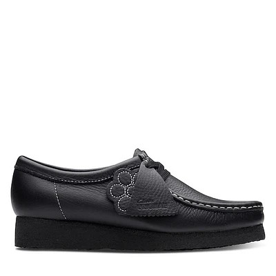 Clarks Originals Women's Wallabee Moccasin Shoes Black Misc, Leather
