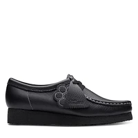 Clarks Originals Women's Wallabee Moccasin Shoes Black Misc, Leather