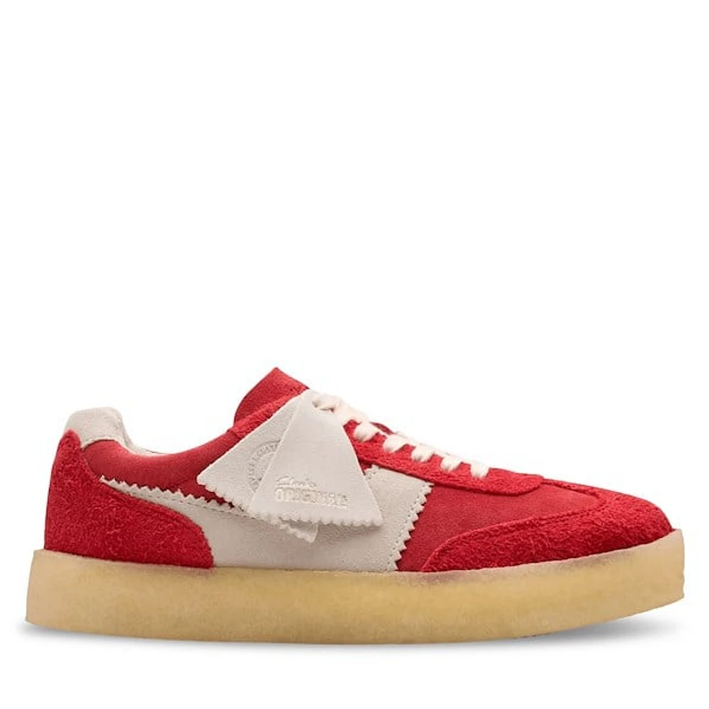 Clarks Originals Women's Tor 80 Sneakers Red/Off-White Rouge, Suede