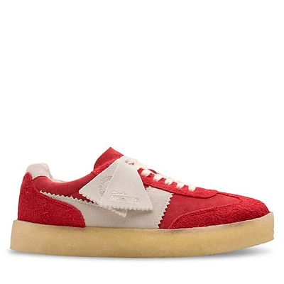 Clarks Originals Women's Tor 80 Sneakers Red/Off-White Rouge, Suede