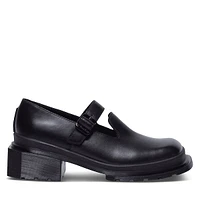 Dr.Martens Women's Maybole Square Toe Mary Jane Shoes Black, Leather
