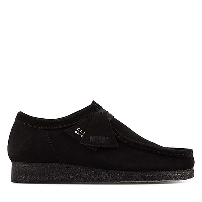 Clarks Originals Women's Wallabee Moccasin Shoes Black, Leather