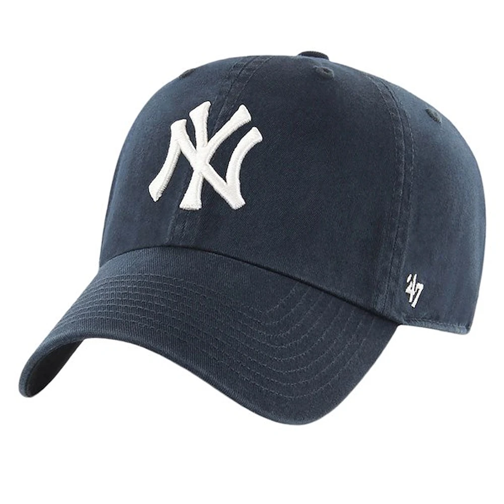 '47 Brand New York Yankees Clean Up Cap in Marine, Cotton