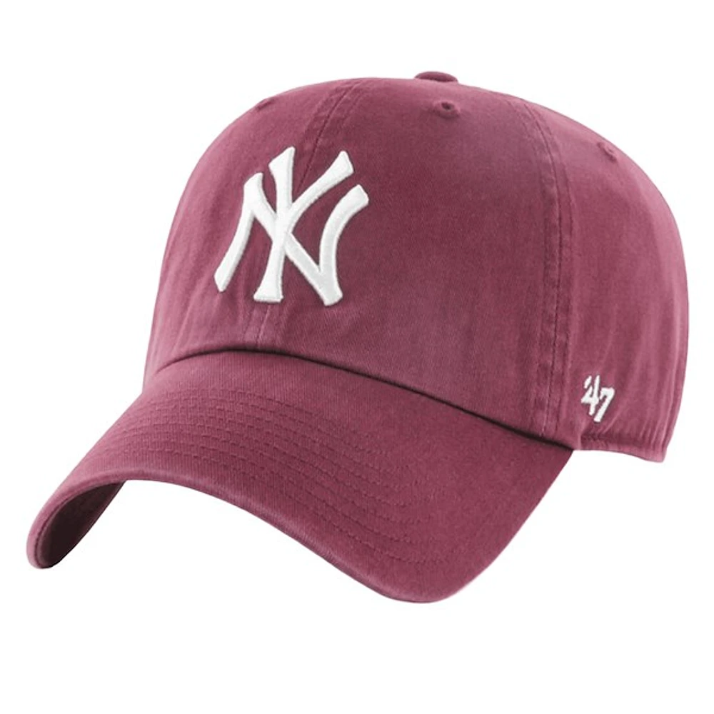 '47 Brand LA Dodgers Clean Up Cap in Bourgogne, Cotton